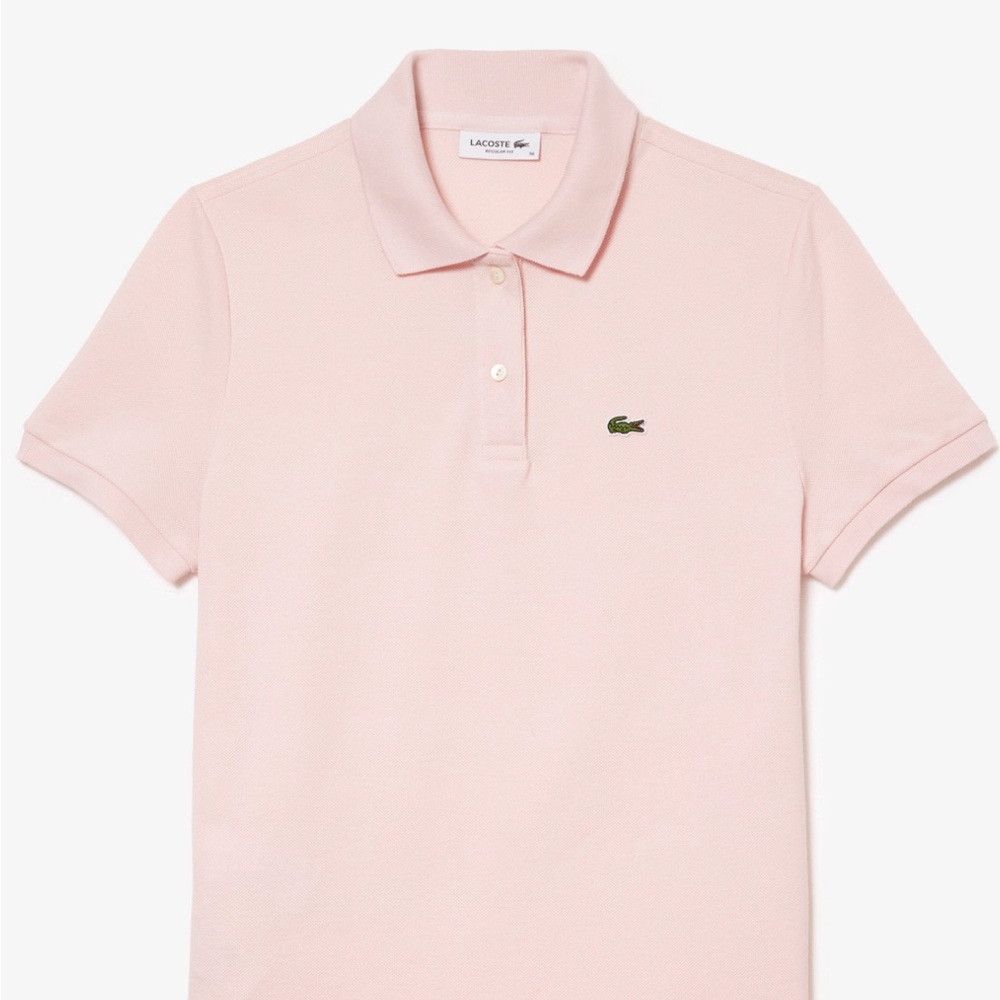 Women’s baby pink original Lacoste polo